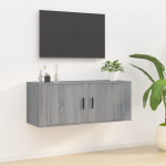 Seinale kinnitatav telerikapp, hall sonoma, 100x34,5x40 cm