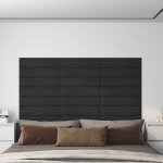 Seina Peatsid 12 tk Must 60 x 15 cm Samet