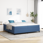 Kasti vedrustusvoodi sinine 200x200 cm korduroo kangas
