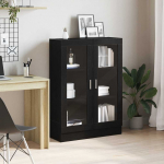 RAAMATUKAPP, MUST TAMM, 82,5 X 30,5 X 115 CM, TEHISPUIT