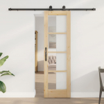 Liuguks pruun 61 x 198.5 cm puit ja metall