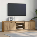 TV &Uuml;ksused 2 tk Pruun 180 x 34 x 50 cm Tehispuit