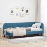 Nurga voodiraam Sinine 80 x 200 cm Samet