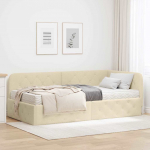 Nurga voodiraam cream 100 x 200 cm kangas