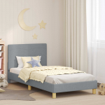 Laste voodiraam peatoega peaga Helehall 90 x 200 cm kangas