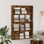 Ajakirja riiul riiuliga 2 tk suitsetatud tamm 100 x 12 x 70 cm