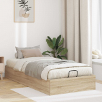 Ottomani voodiraam Sonoma tamm 203 x 100 x 25 cm T&ouml;&ouml;deldud puit