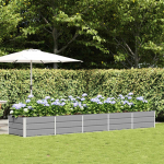 Taimekast helehall 400 x 80 x 45 cm teras
