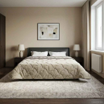 Talve tek Helehall 220 x 240 cm Mikrokiud ja Teddy villa