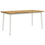 Elusa servaga eine laud 140 x 90 x 75 cm Tugev akatsiapuu Valge