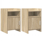 &Ouml;&ouml;kapid 2 pcs Sonoma tamm 40 x 36 x 60 cm Tehispuit