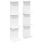 Seinariiul 2 pcs Valge 25 x 15 x 100 cm Tehispuit