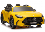 Mercedes GT63 AMG 24V LCD Laste Elektriauto, Kollane