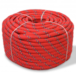 Paadik&ouml;is pol&uuml;rpop&uuml;leenist 10 mm, 50 m, punane