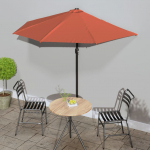 R&otilde;du p&auml;ikesevari alumiiniumpost terrakota 270x144x222 pool&uuml;mar