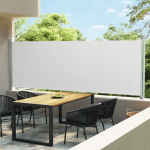 Lahtit&otilde;mmatav terrassi k&uuml;lgsein, 600 x 160 cm, kreemjas