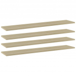 Riiuliplaadid 4 tk, sonoma tamm, 100x20x1,5 cm, puitlaastplaat