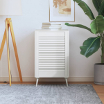 Kapiuksed, v&otilde;rega disain valge 69x49,4 cm m&auml;nnipuit