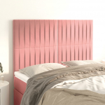 Voodipeatsid 4 tk, roosa, 72x5x78/88 cm, samet