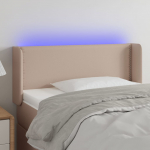 LED-voodipeats cappuccino 83x16x78/88 cm kunstnahk