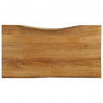Lauaplaat, 100 x 60 x 3,8 cm, naturaalsete servadega, mangopuit