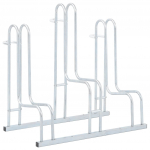 Jalgrattahoidja 3 jalgrattale, eraldiseisev, tsingitud teras