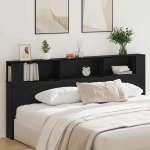 Peatoe kapp riiuliga Must tamm 220 x 18,5 x 102,5 cm Tehispuit