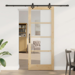 Liuguks pruun 86 x 211 cm puit ja metall
