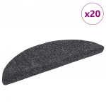 Isekleepuvad trepimatid 20 tk 56 x 17 x 3 cm tumehall poolringikujulised