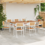 Virnastatavad aiatoolid 8 tk 54.5x56x87 cm solid tiikpuu