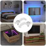Led riba klambrid 2 tk l&auml;bipaistev 23,8 x 7,3 x 4,3 mm