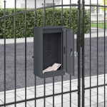 Postkast ladustamisega uksega antratsiit 30 x 20 x 55 cm teras