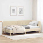 Nurga voodiraam cream 90 x 200 cm kangas