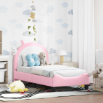 Kuni 3-aastase Voodiraam koos peatoega Roosa 70 x 140 cm PU