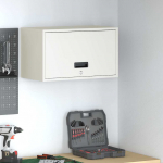 Garage'i seina kapp valge 60 x 33 x 35 cm pulberkattega teras