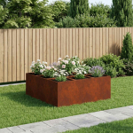 Aia istutuskast rooste 100 x 100 x 30 cm ilmastikukindel teras