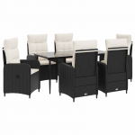 Diivanilaua komplekt 7 pcs PE rattan ja pulberkattega teras