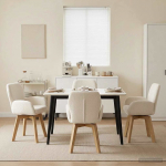 P&ouml;&ouml;rlevad Toiduainete Toolid 4 pcs Boucl&eacute; Kreemjas