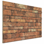 Seinapaneelid 10 pcs Pruun ja valge 100 x 50 cm EPS vaht