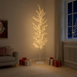 Mikro-kask-j&otilde;ulupuu Valge 20 x 20 x 180 cm Teras 459 LED-i