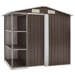 Aiakuur riiulitega pruun 205 x 130 x 183 cm, raud