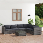 7-osaline aiam&ouml;&ouml;blikomplekt patjadega, pol&uuml;rotang, hall