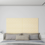 SEINAPANEELID 12 TK, KREEMJAS, 90 X 30 CM, KUNSTNAHK, 3,24 M&sup2;