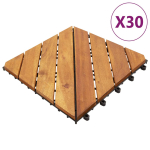 Terrassiplaat 30 tk, pruun, 30 x 30 cm, akaatsiapuit