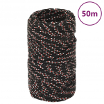 Paadik&ouml;is, must, 2 mm, 50 m, pol&uuml;prop&uuml;leen