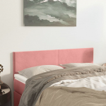 Voodipeatsid, roosa, 144x5x78/88 cm, samet