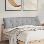 Seljatugi padi pilvine hall 180 x 19 x 50 cm kangas