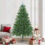 J&otilde;ulupuu koos 300 LED-iga koos alusega roheline 210 cm pe