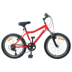Laste Bike 24 Tolli 6-Speed 8-12 aastastele Punane