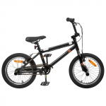BMX Bike 16 Tolli 5-8 aastastele Must